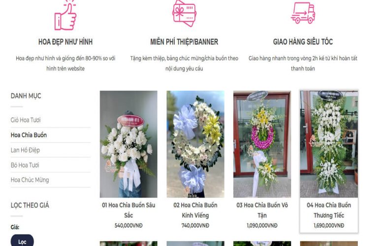 Giaohoatannoi247.com - Nhận đặt hoa tang, vòng hoa viếng tại Quận 2