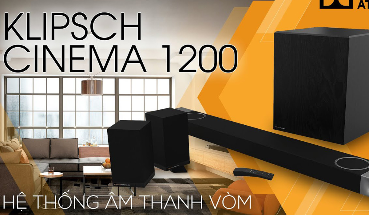 Loa âm vòm soundbar Klipsch Cinema 1200 đủ khả năng đáp ứng chất lượng âm thanh chân thực như rạp chiếu phim