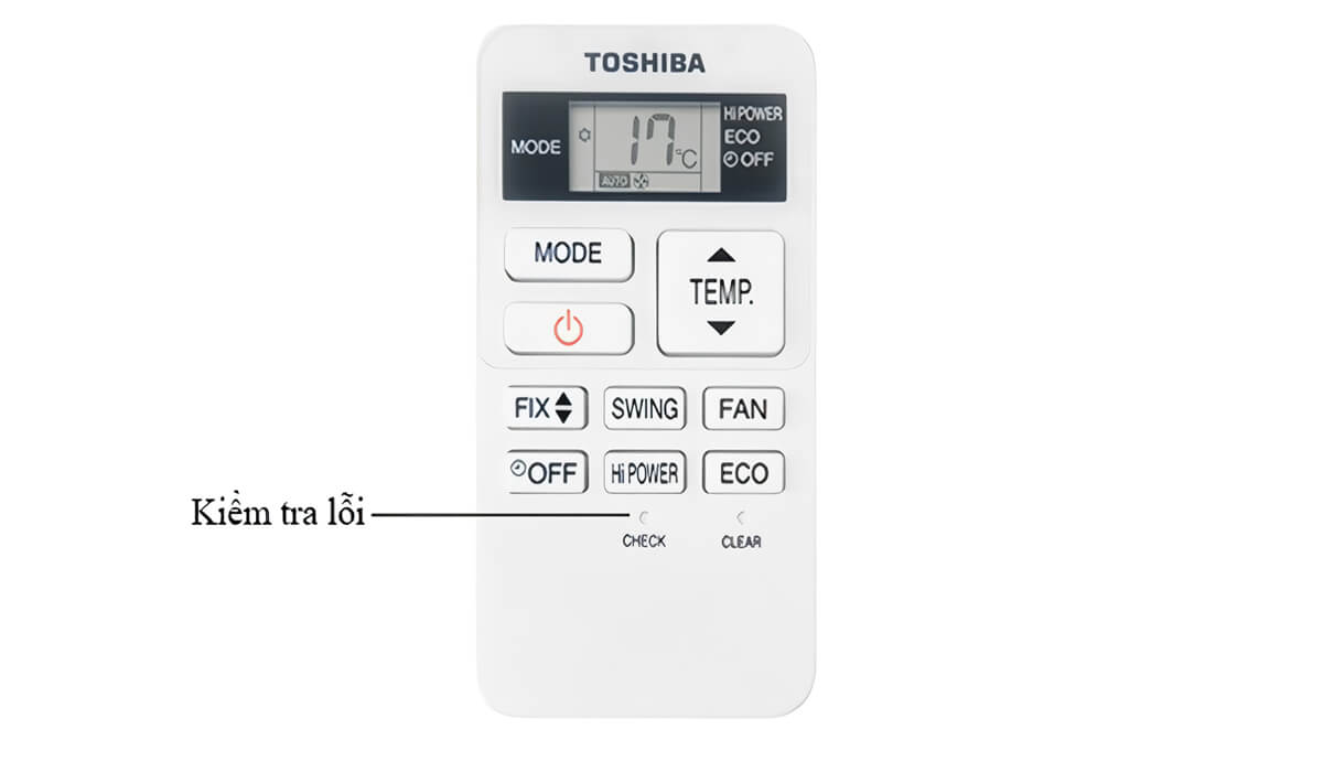 Cách xem lỗi trên remote máy lạnh Toshiba